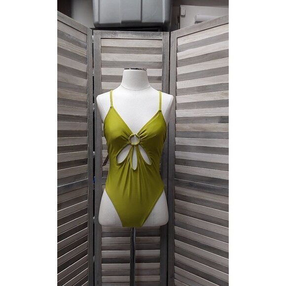 Women's Ring Front Cut Out One Piece Swimsuit | Wild Fable | Small - Picture 2 of 9